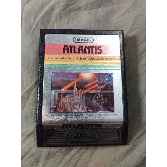 Atlantis for Atari 2600 - Tested & Works - Vintage 1982 - Picture 1 of 2